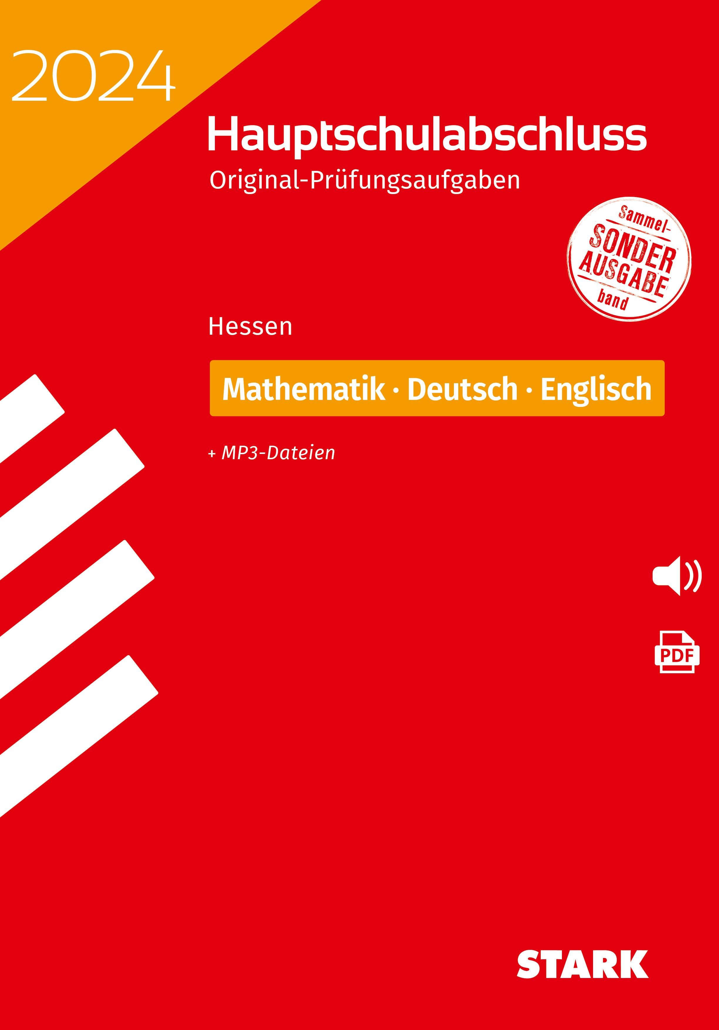 STARK Original Prüfungen Hauptschulabschluss 2024 Mathematik Deutsch