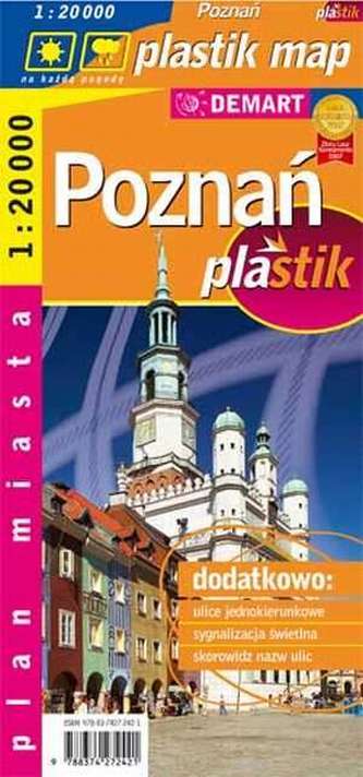 Poznań plastik - plan miasta laminowany