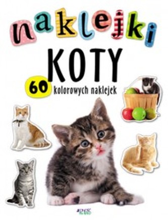 Naklejki Koty. 60 kolorowych naklejek