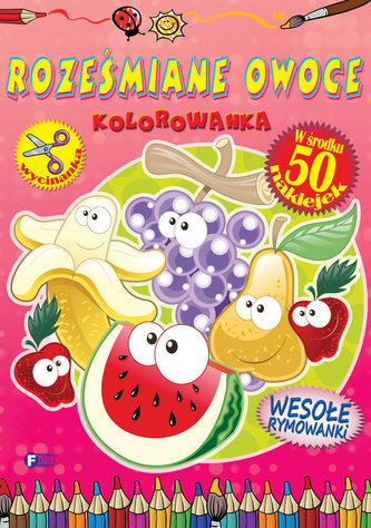 Roześmiane owoce. Kolorowanka