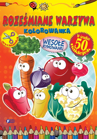 Roześmiane warzywa. Kolorowanka