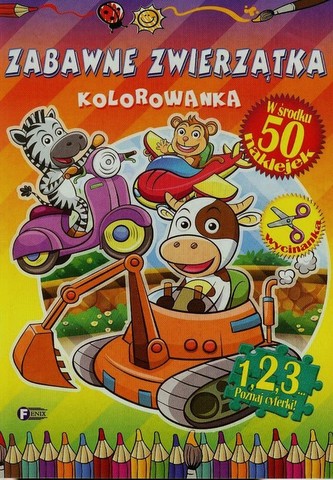 Zabawne zwierzątka. Kolorowanka