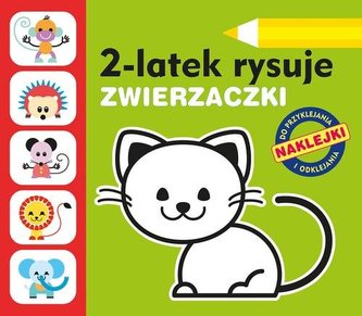 2-latek rysuje. Zwierzaczki