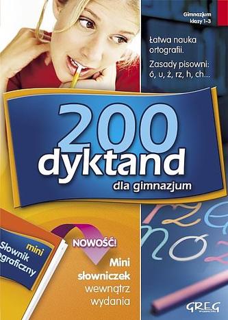200 dyktand dla gimnazjum + mini słowniczek
