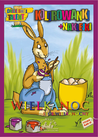 Kolorowanki wielkanocne z naklejkami