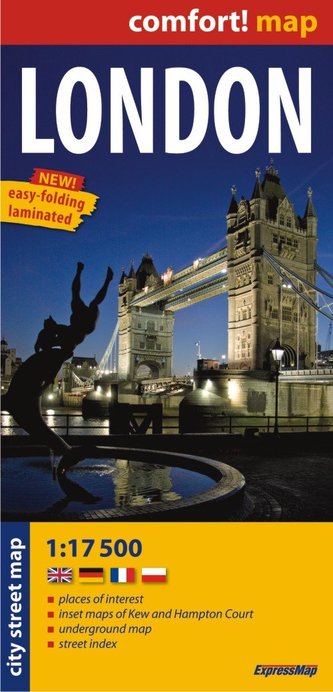 London - laminowany plan miasta 1:17 500