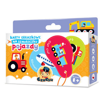 CzuCzu Karty obrazkowe na sznureczku Pojazdy