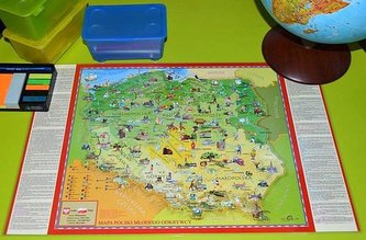 Polska dwustronna podkładka na biurko do ćwiczeń dla dzieci ArtGlob