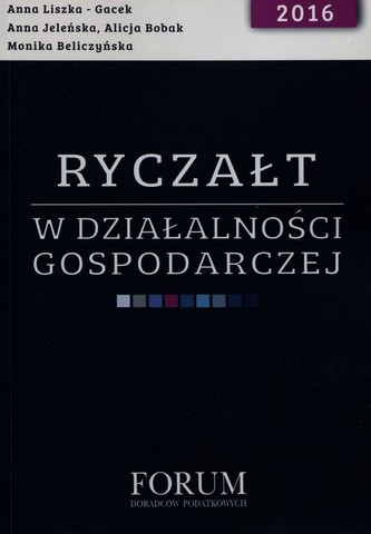 Ryczałt w działalności gospodarczej 2016