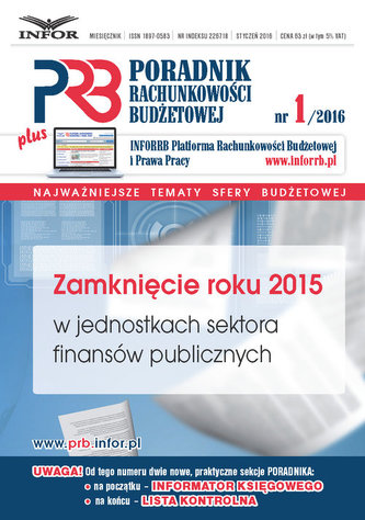 Zamknięcie roku 2015 w jednostkach sektora finansów publicznych