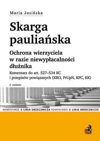 Skarga pauliańska Ochrona wierzyciela w razie niewypłacalności dłużnika