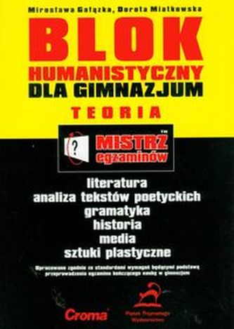 Mistrz egzaminów Blok humanistyczny dla gimnazjum Teoria