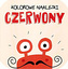 Kolorowe naklejki - Czerwony