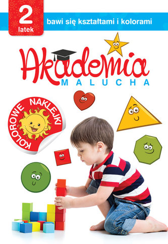 Akademia malucha 2-latek bawi się kształtami