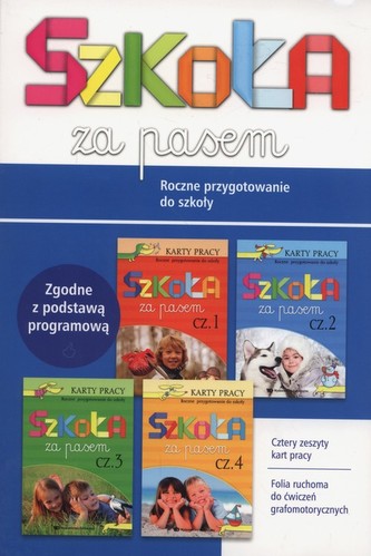 Szkoła za pasem. Roczne przygotowanie do szkoły. Box. Kolekcja Literek, Cyferek