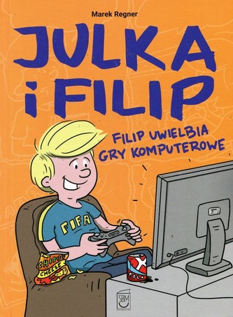 Julka i Filip. Filip uwielbia gry komputerowe
