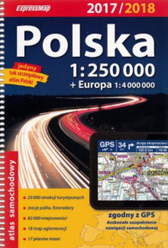 Atlas samochodowy. Polska 1:250000   (2017/2018)