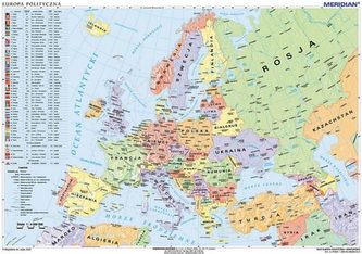 Mapa - Europa polityczna.