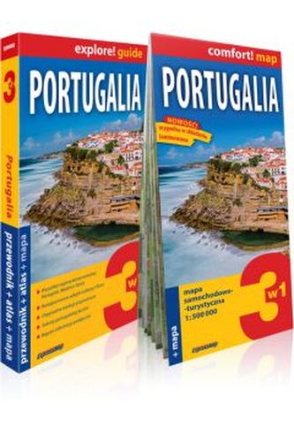 Portugalia. 3w1. Przewodnik. Mapa. Atlas (komplet)