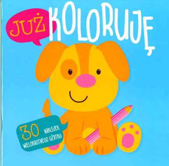 Już koloruję. Piesek  30 naklejek