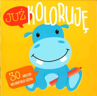 Już koloruję. Hipcio 30 naklejek