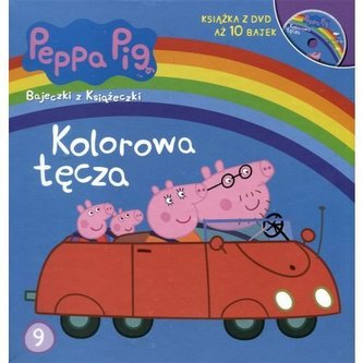 Świnka Peppa. Kolorowa tęcza. Bajeczki z książeczki + DVD