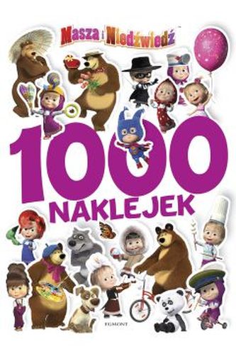 Masza i Niedźwiedź  1000 naklejek.