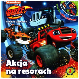 Blaze i megamaszyny. Akcja na resorach. Książka + DVD z bajkami