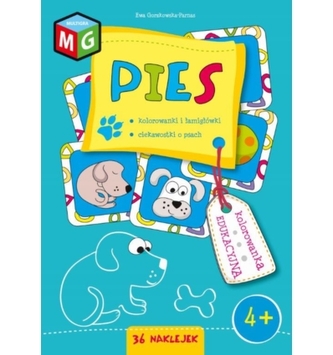 Pies. Kolorowanka edukacyjna