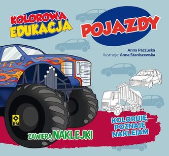 Kolorowa edukacja. Pojady z naklejkami