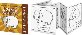 KSIĄŻECZKA KOLOROWANKA DZIKIE ZWIERZAKI