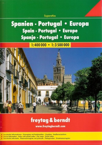 Spanien - Portugal/Španělsko-Portugalsko 1:400T/1:3,5M autoatlas spirála 1:400T/1:3,5M