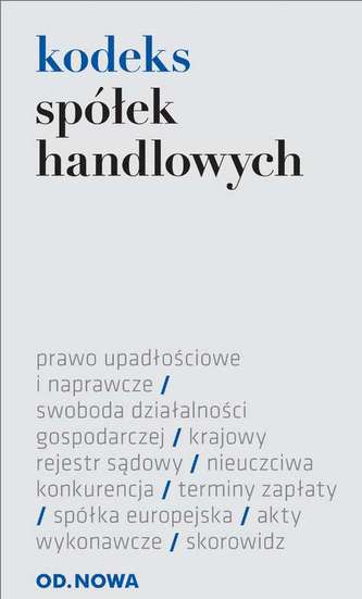 KODEKS SPÓŁEK HANDLOWYCH 01.02.2015 FOLIA