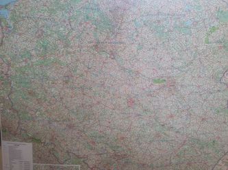 MAPA ŚCIENNA POLSKI 1:650000