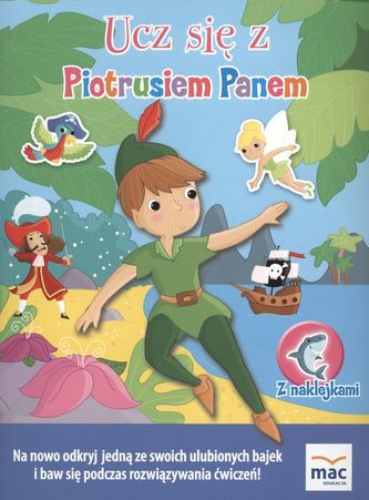 UCZ SIĘ Z PIOTRUSIEM PANEM Z NAKLEJKAMI