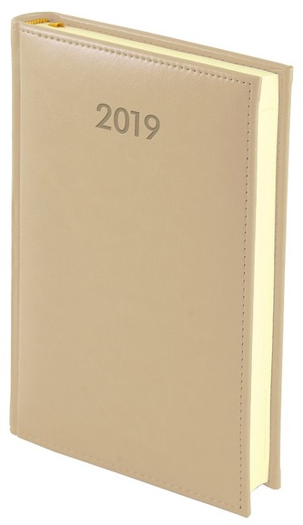 Kalendarz tygodniowy z notesem 2019 A4 nebraska BEŻ