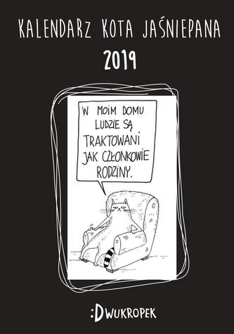 KALENDARZ 2019 KSIĄŻKOWY KOTA JAŚNIEPANA