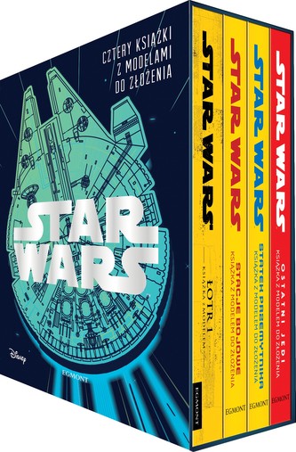 PAKIET STAR WARS CZTERY KSIĄŻKI Z MODELAMI DO ZŁOŻENIA