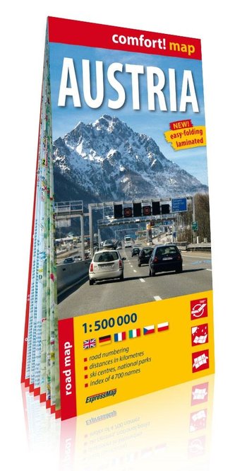 Comfort! map Austria 1:500 000 w.2019