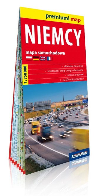 Premium!map Niemcy 1:750 000 mapa w.2019 Premium!map Niemcy 1:750 000 mapa w.2019