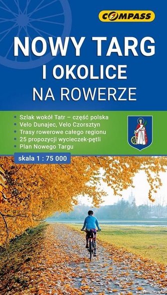 Mapa tur. Nowy Targ i okolice na rowerze 1:75 000