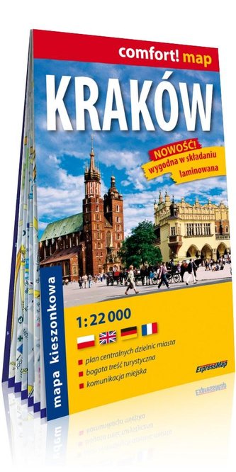 Comfort!map Kraków 1:22 000 mapa kieszonkowa