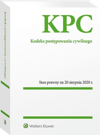 Kodeks postepowania cywilnego. Przepisy 20.08.2020