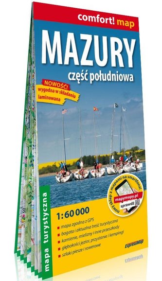 Comfort!map Mazury część południowa 1:60 000 mapa