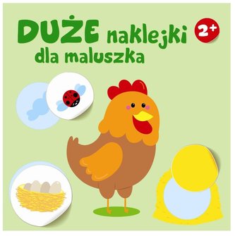 Duże naklejki dla maluszka - kurka 2+
