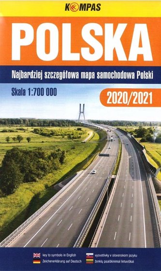 Mapa samochodowy 1:700 000 Polska BR KOMPAS