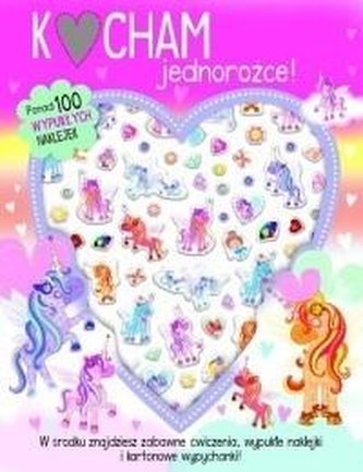 Kocham jednorożce - 100 wypukłych naklejek
