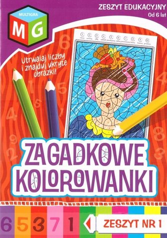 Zagadkowe Kolorowanki nr 1