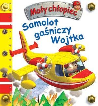 Mały chłopiec. Samolot gaśniczy Wojtka w.2020