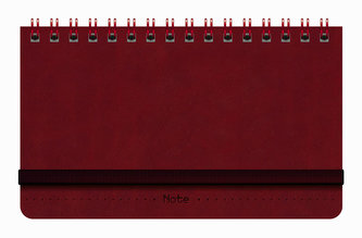 Notes Pluto - červený, linkovaný 150x90